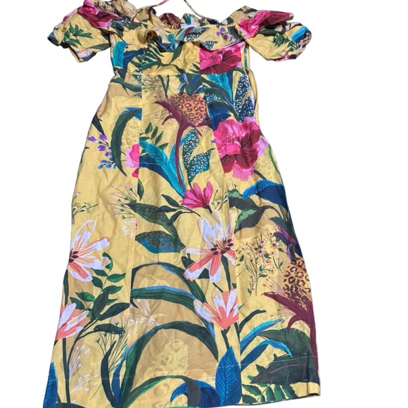 Farm Rio Golden Jungle Midi dress - Picture 2 of 4